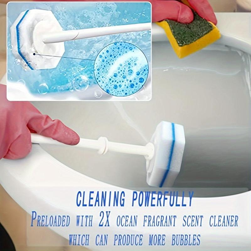 Disposable Toilet Cleaning Sponge Cleaner, 10pcs 20pcs 50pcs Toilet Cleaning Pad, Bathroom Cleaning Brush Refill, Household Cleaning Supplies