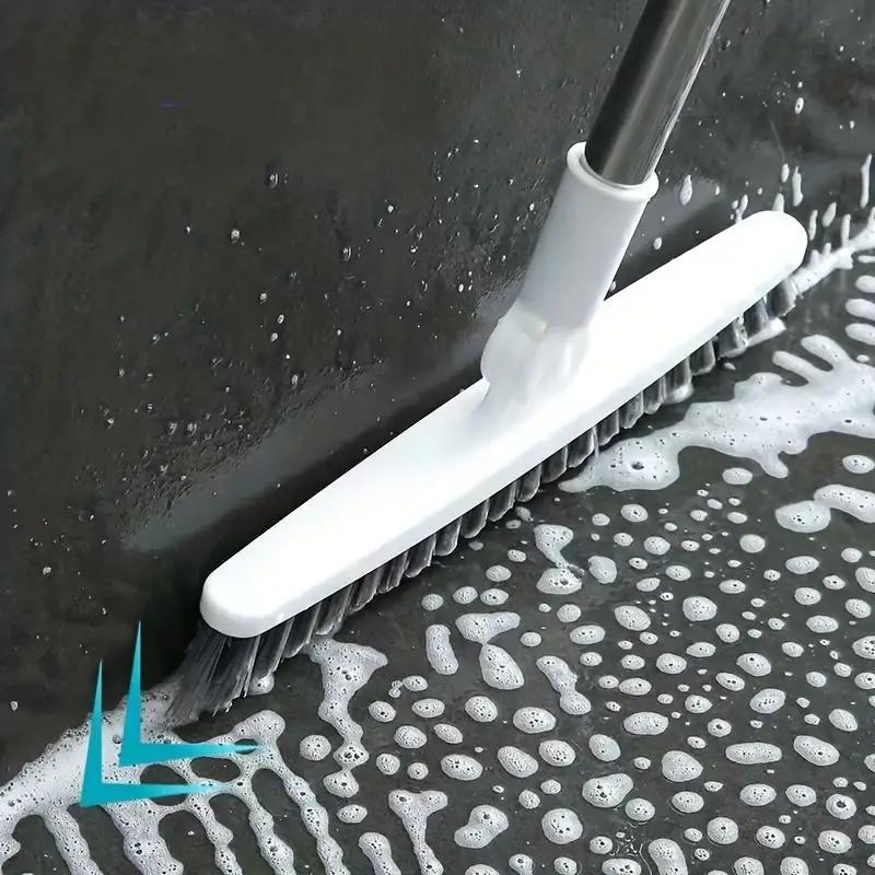 Long Handle Bathroom Floor Brush, Household Essentials, Rotating Scrub Brush, Household Cleaning Tool, Bathroom Tub and Tile Cleaning Brush, Bathroom Gadgets 2024, Summer Gift