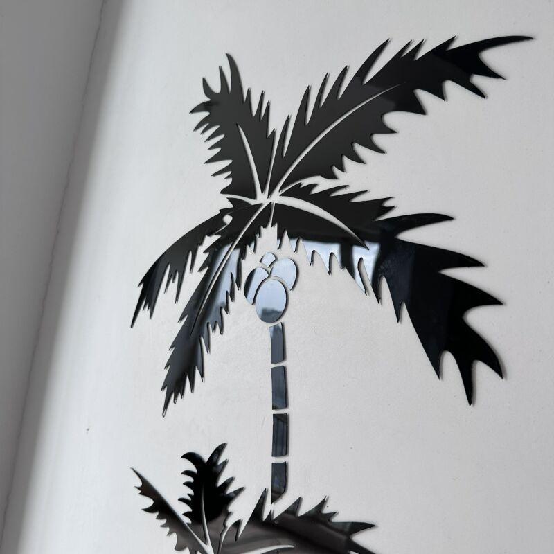 3D Coconut Tree Pattern Wall Sticker, 1 Count Self Adhesive Wall Decal, Wall Art Decorative Sticker for Home Living Room Bedroom