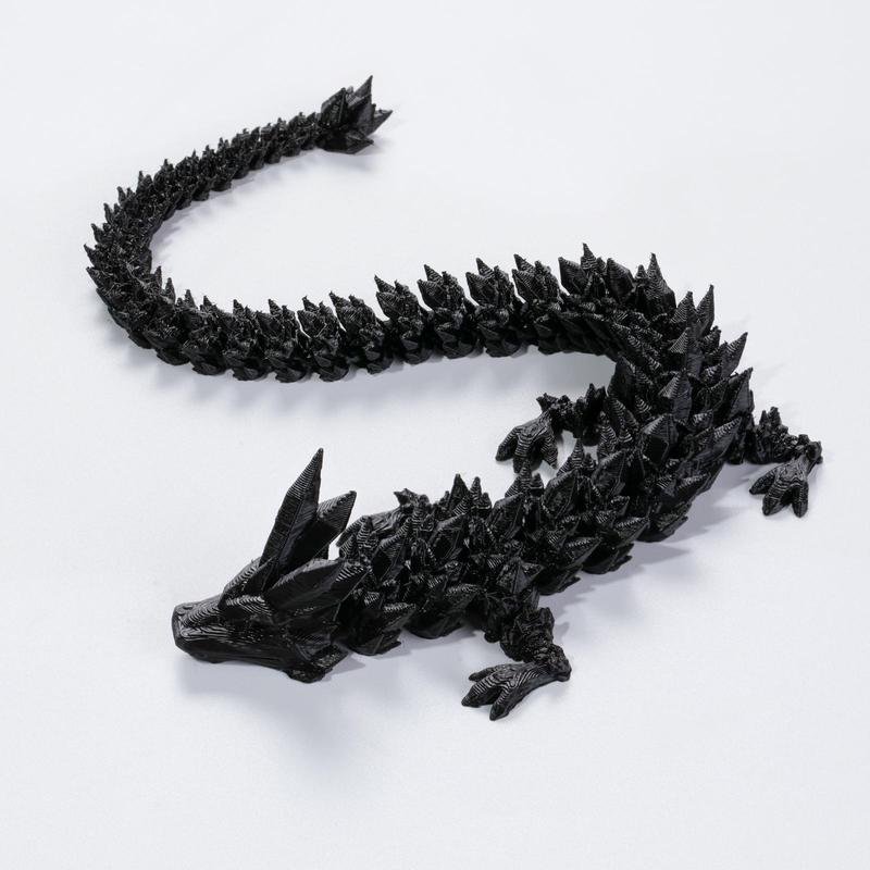 3D Printing Dragon Design Ornaments, Creative Movable Desktop Decoration Craft, Cool Toys, Home Decor Ornament for Desktop, Cool Toy for Men, Teenage Gift, Halloween Gift