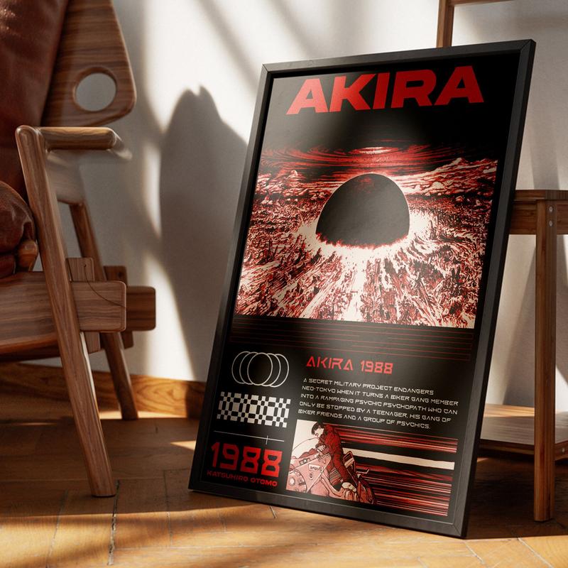 FSX Akira Poster, Future Print Words Akira 1988 Posters Decor Photo