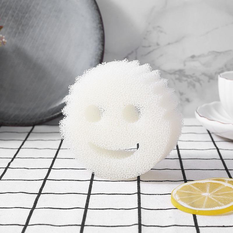 Smiling Face Sponge, 1 2 3 4 8 Counts Cartoon Dish Washing Sponge, Kitchen Cleaning Sponge, Household Cleaning Tool for Kitchen Bathroom