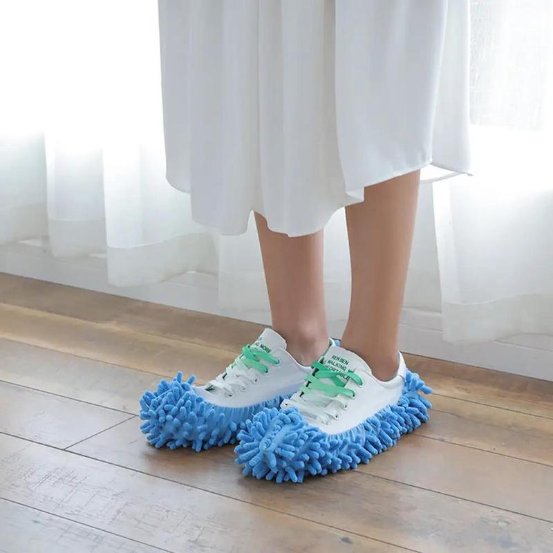 Household Cleaning Gadgets Mop Slippers, 2 Counts Floor Cleaning Slippers, Detachable Washable Mopping Slippers Cover, Floor Cleaning Shoe Cover, Sweeping Mop, Fall Decor