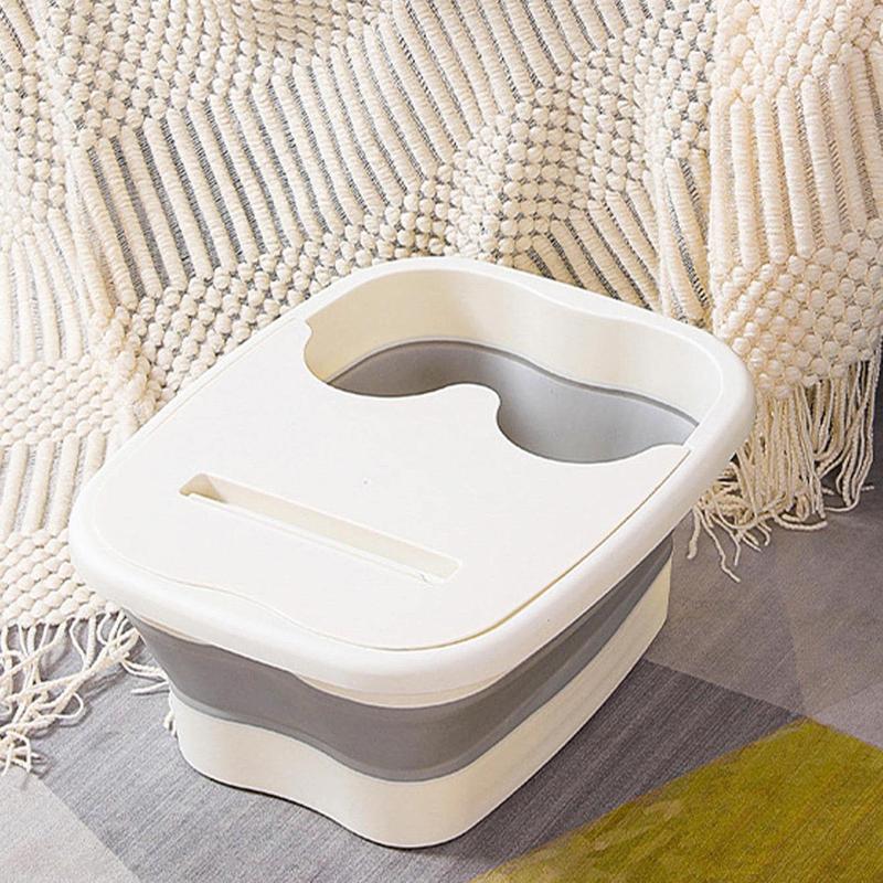 Portable Foot Bath Basin, 1 Count Foldable Massage Foot Bath Tub with Phone Holder, Foot Spa Basin for Home Use, Home Essentials, Mom Birthday Gifts