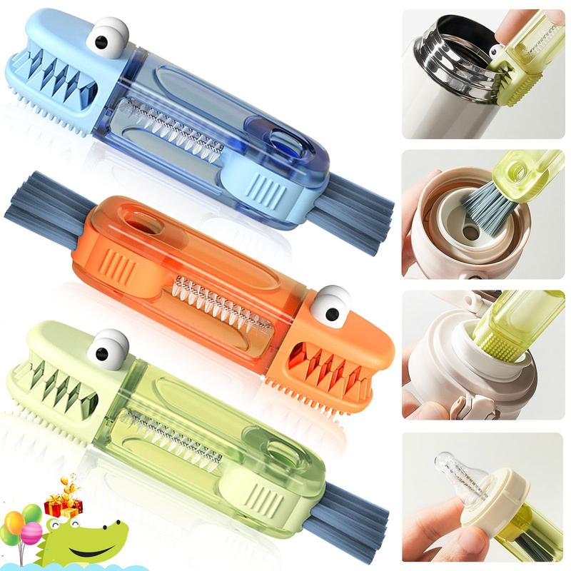 BlackFriday 3-in-1 Multifunctional Cleaning Brush Set - Silicone Cup Lid and Gap Cleaner, Kitchen Sponge and Brush (3-Piece Set), Fun and Comfortable Hand Tools