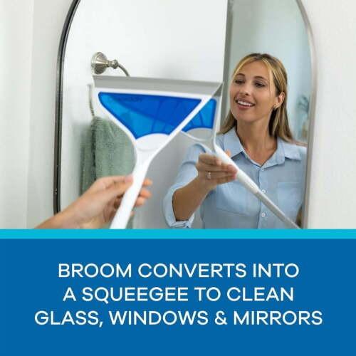 All Surface Lightweight Silicone Broom, Squeegee, Pet Hair