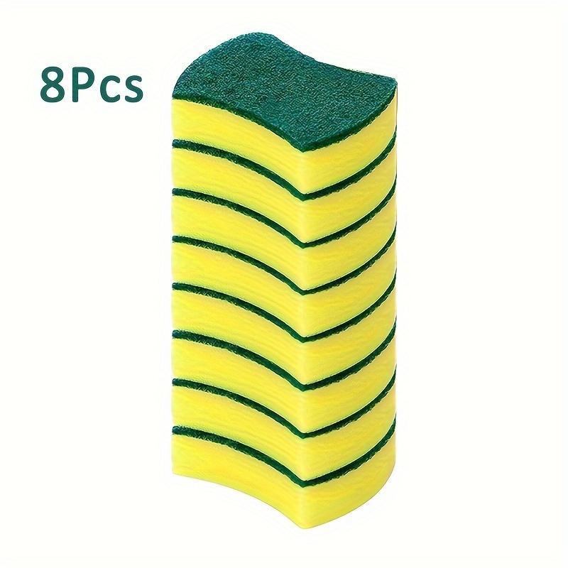 8 16 32pcs, 8 16 32-Piece Multifunctional Cleaning Sponge: Double-Sided Scouring Pad for Kitchen, Dishwashing, and Household Cleaning