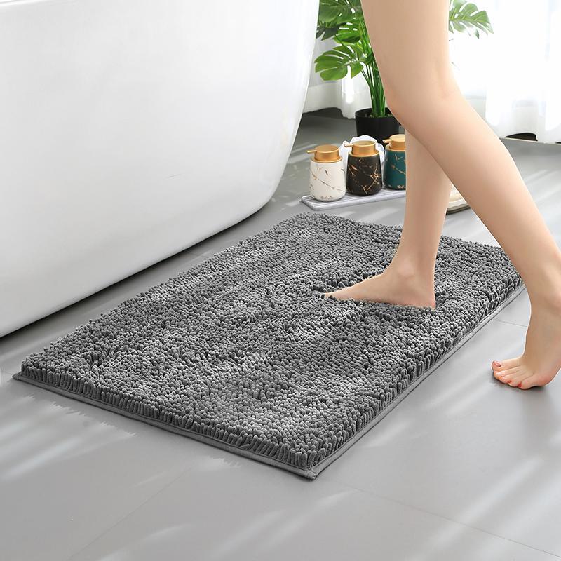 Non-slip Bath Mat, 1 Count Soft Absorbent Bath Rug, Machine Washable Bath Mat for Home Bathroom Floor