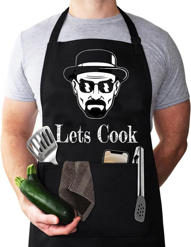 Aprons for Men, Mens Apron, Funny Aprons for Men, Chef cooking apron, Chef Aprons Grilling Gifts, Husband Birthday Gift, Gifts for Husband, Father's Day Gifts for Dad.