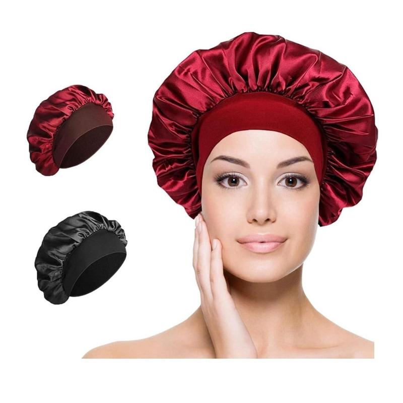 Silk Satin Hair Bonnet for Sleeping, Sleep Bonnet with Elastic Soft Band,Sleep Bonnet Sleep Cap for Hair Curly Hair Sleeping Natural Hair(Creative Life Pavilion) Shower