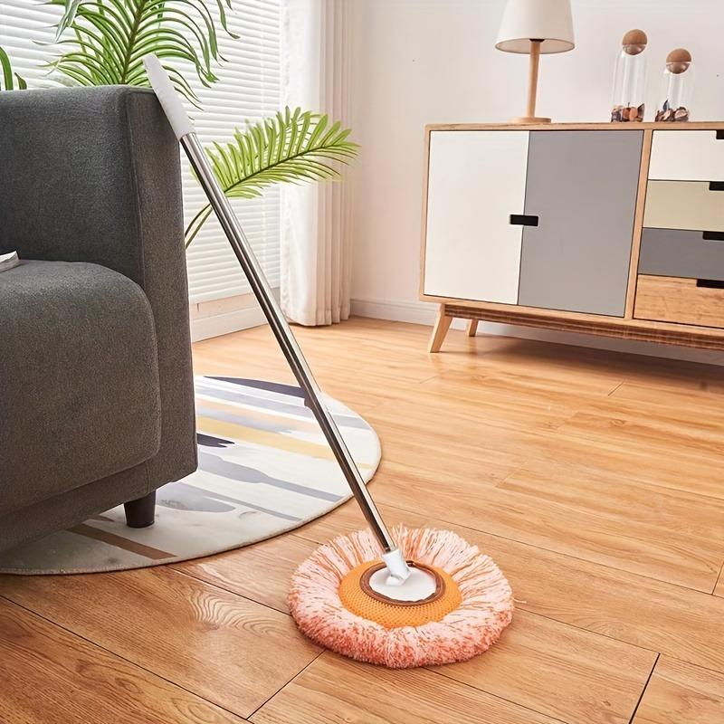 Ceiling Mop Set, 1 Set Including 1 Count Long Pole & 2 Counts Mop Heads, Dust Removal Mop, Flexible Rotating Floor Mop, Wet and Dry Dual-use Mop