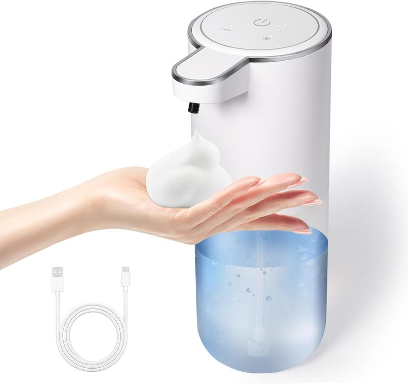 Automatic soap Dispenser touchless Kitchen Dish Automatic Liquid Soap Dispenser 4 Adjustable Soap Dispensing Levels Wall Mount for Bathroom Kitchen School Hotel, Liquid Hand Soap Dispenser Installation Rechargeable Waterproof bathroom washroom