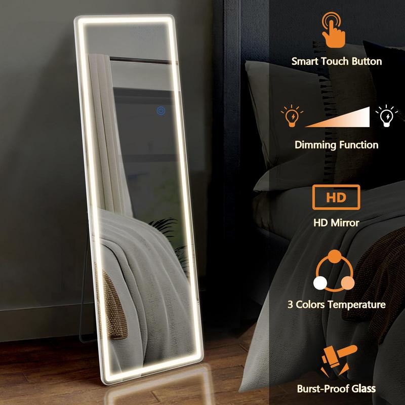 Floor Standing Mirror, Wall Mirror with 64''X21