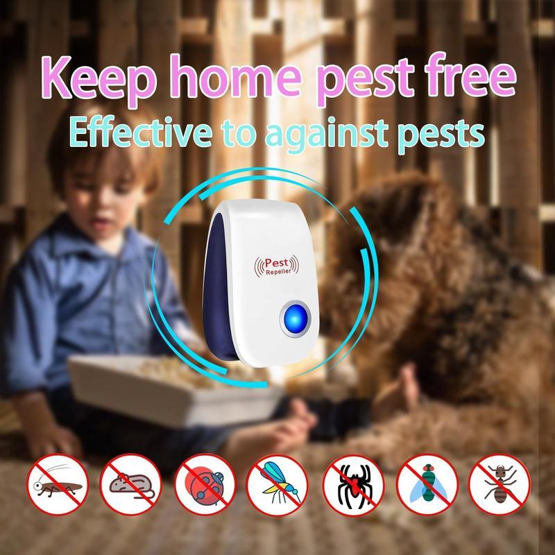 6 Packs Ultrasonic Plug in Pest Repellentindoorfor Flea Insects Mosquitoes Rats MiceSpidersAnts Roaches Bugs