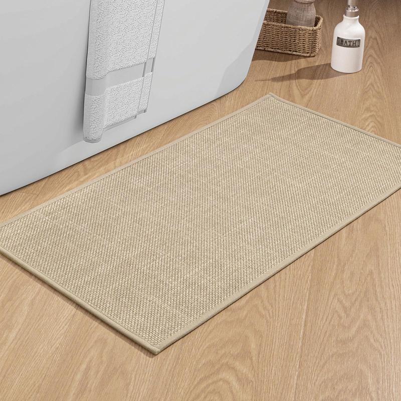 Bathroom Mat, 1 Count Solid Color Non-slip Bathroom Rug, Water Absorbent Bath Mat, Soft Bathroom Rug, Bathroom Accessories, Home Decor