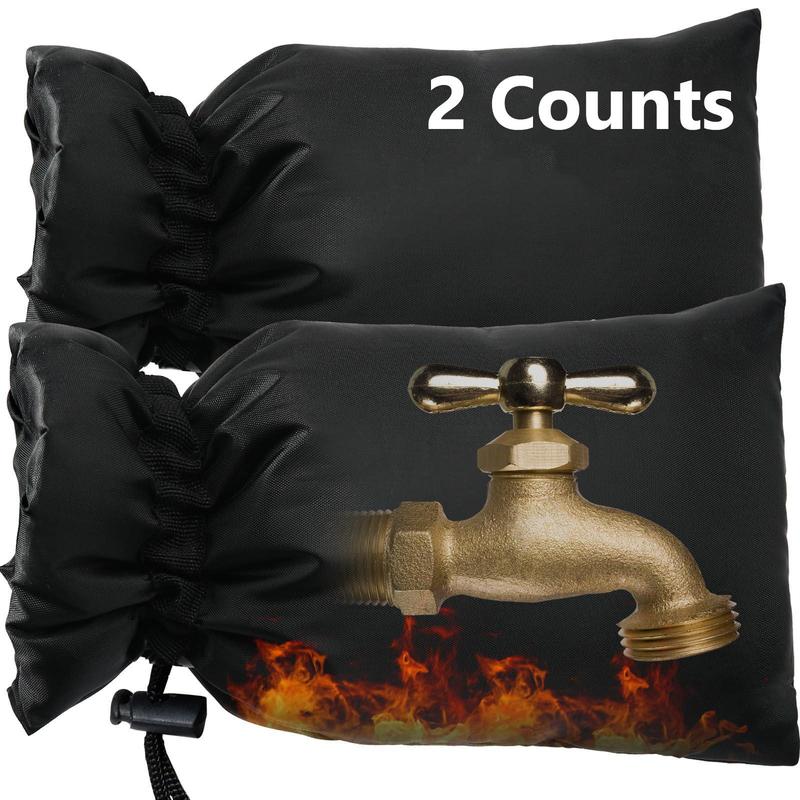 Outdoor Faucet Cover, 2 10pcs Winter Freeze Protective Hose Bib Cover, Water Spigot Covers, Winter Insulated Cover Bag