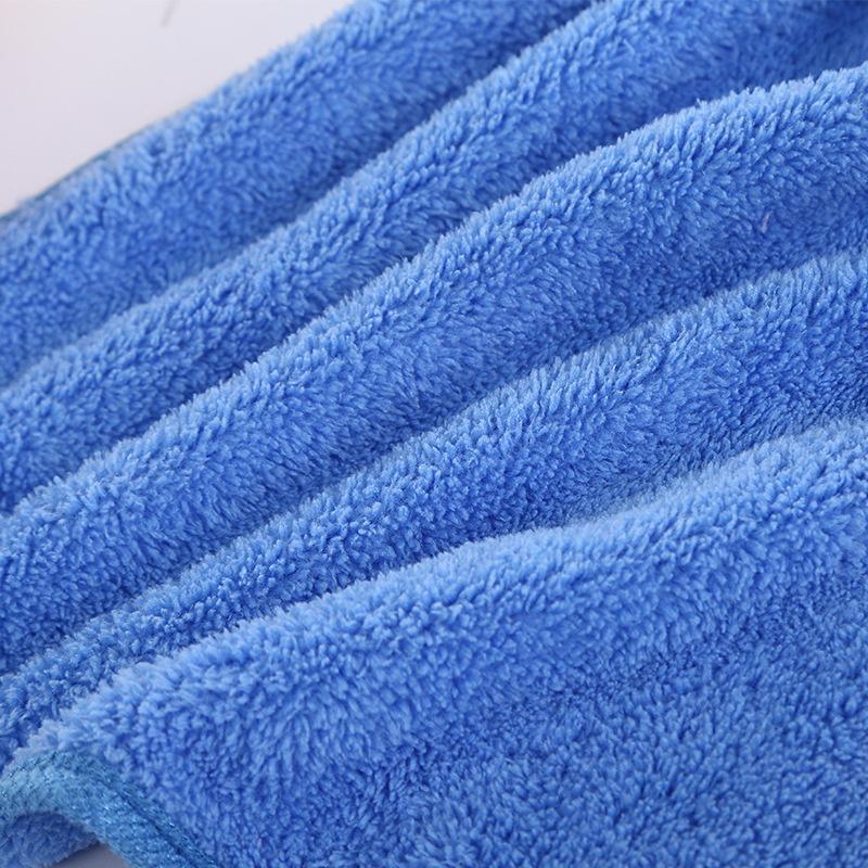 Random Color Coral Fleece Hand Towel, 10pcs set Colorful Soft Absorbent Towel, Hanging Handkerchief for Bathroom Kitchen Dormitory Hotel Salon