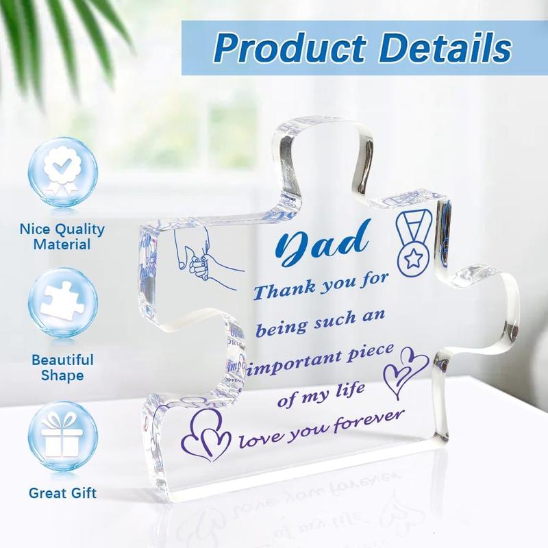 Dad Gifts Christmas Gifts for Dad Fathers Day from Daughter Son Acrylic Plaque Gifts for Dad Dad Gift Ideas Cool Gifts for Dad Step Dad Daddy Gifts Father in Law Gift Dad Birthday Gifts Best Dad Ever Gifts