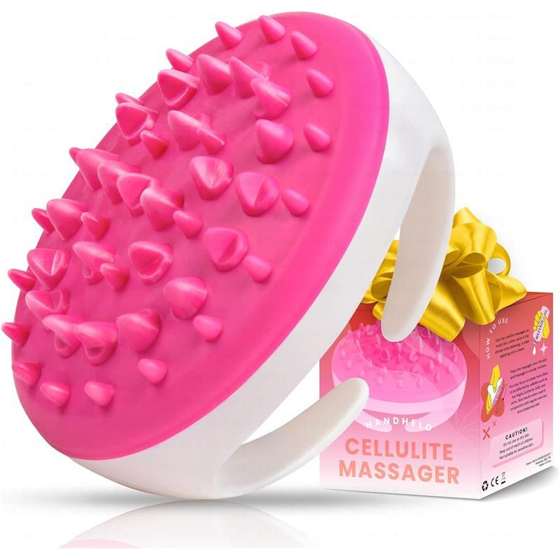 Silicone Anti Cellulite Massager, Body Shower Scrubber, Cellulite Remover - Improve Circulation, Distribute Fat Deposits, Body Massager, Exfoliator, Fat Roller Use with Creams and Oils : DISCOUNTED PRICE, LIMITED TIME OFFER, FAST SHIPPING