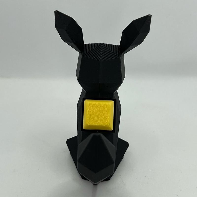 Low Poly Umbreon Multi-Colored Figurine | Desk Accessory, Collectible, Tcg, Statue, Gaming, Stim, Collectible, Custom, Decoration, Gift, Stress, Kawaii, Eye Catching, Mechanical Switch, Anime, Asmr.