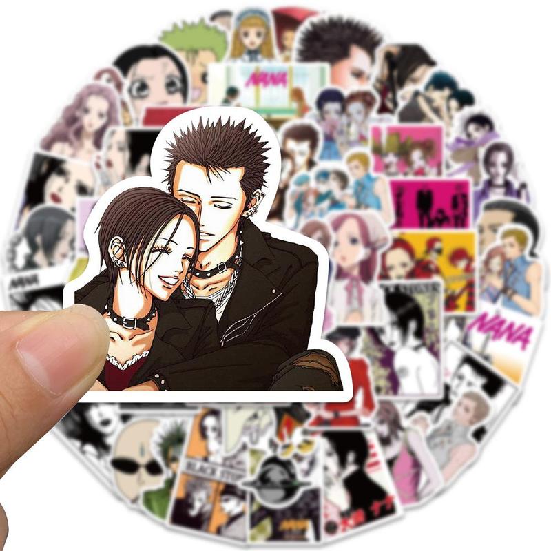 Anime Character Pattern Sticker, 50pcs set Self Adhesive Decor Paper, Decor Sticker for Gift Greeting Card Water Bottle Laptop Phone