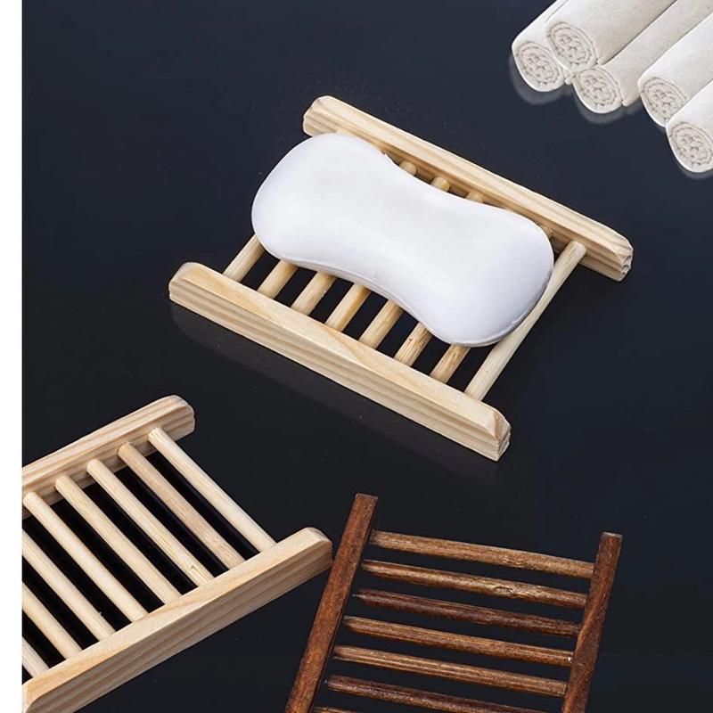 Home Bamboo Wood Soap Holder