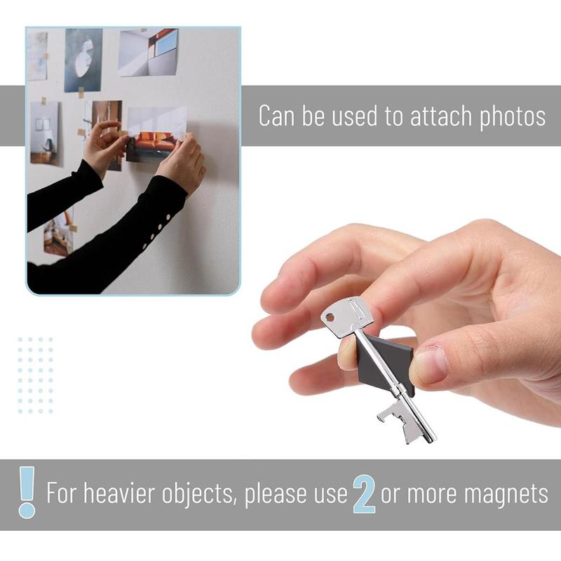 Self Adhesive Magnetic Squares, 100pcs set Mini Square Magnet, Multifunctional Small Peel Magnet, Flexible Magnet for Notes and Photos