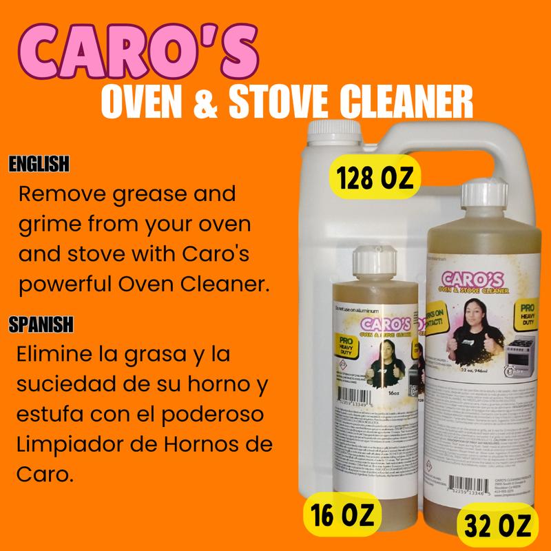 Caro's Oven and Stove Cleaner 32oz Cleaning