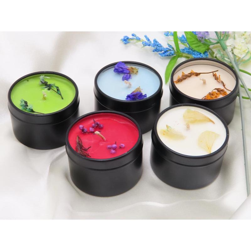 5 PCS Natural Soy Wax Candle Sampler Bundle 2oz Each Gift Set 5 Different Scents