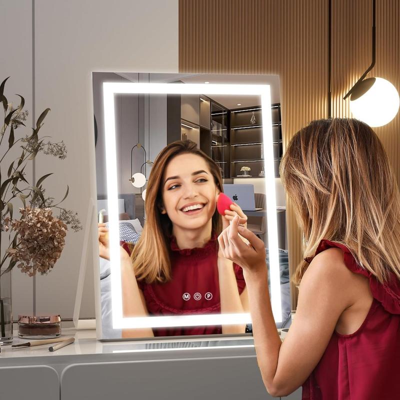 Hasipu Vanity Mirror with Lights and Bluetooth, 11