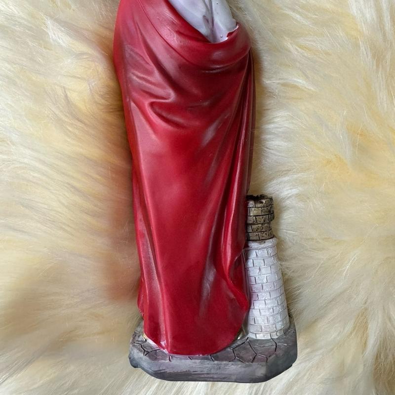 Santa Babara 9” inch beautiful soft face table statue Ornaments