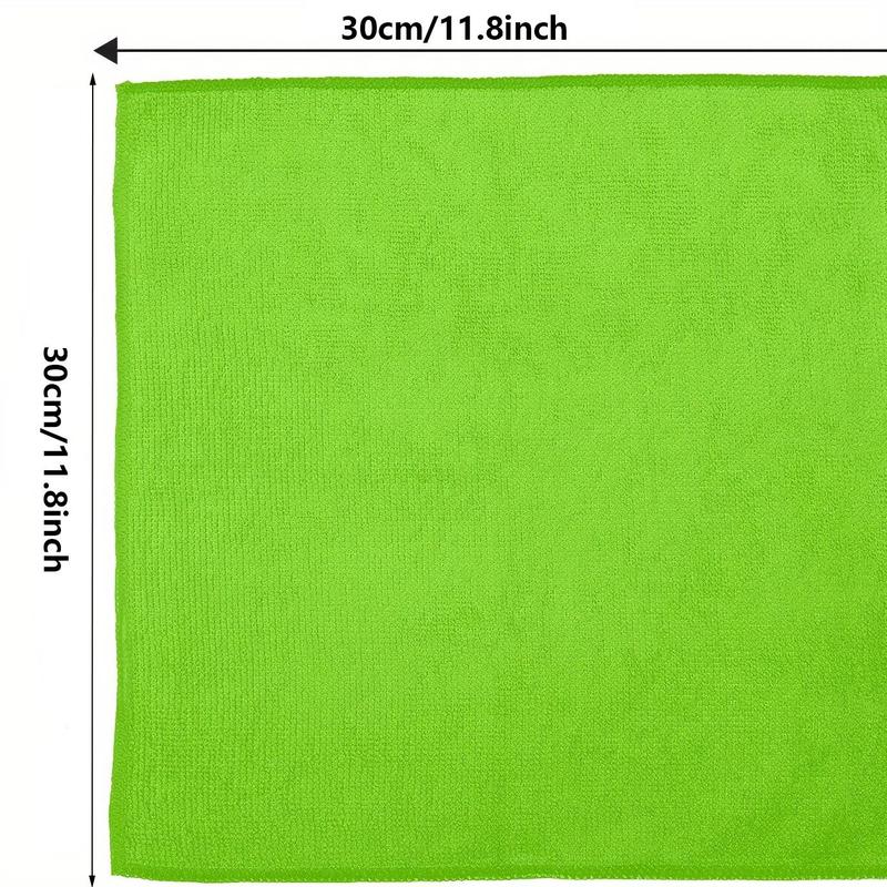 Microfiber Cleaning Cloth (12pcs), Colorful Soft Absorbent Dish Cloth, All-purpose Cleaning Towel for Kitchen Bathroom Car