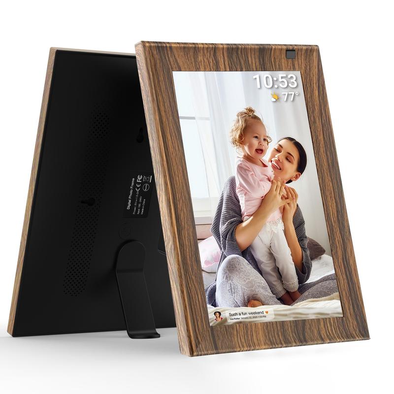 [Black Friday] Christmas Gift FRAMEO 10.1 Inch Smart WiFi Digital Photo Frame 1280x800 IPS LCD Touch Screen, Built-in 32GB, Auto-Rotate Portrait and Landscape, Share Moments Instantly via Frameo App from Anywhere