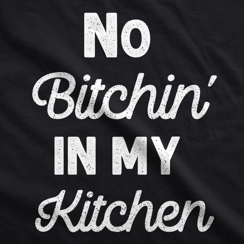 Cookout Apron No Bitchin In My Kitchen Grilling Baking Cooking Gift for Her Mom Funny Aprons Funny Food Apron Novelty Cooking Aprons for Men Black