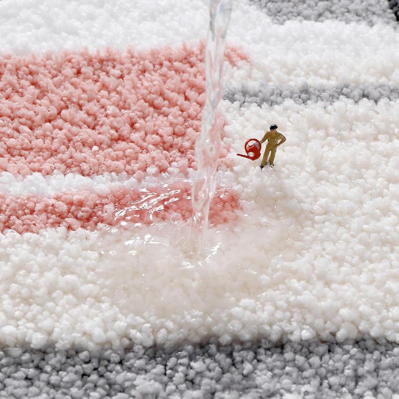 Bathtub Pattern Bathroom Mat, 1 Count Non-slip Soft Bath Mat, Absorbent Thickened Bath Mat, Comfortable Bath Mat for Bathroom & Toilet, Home Decor