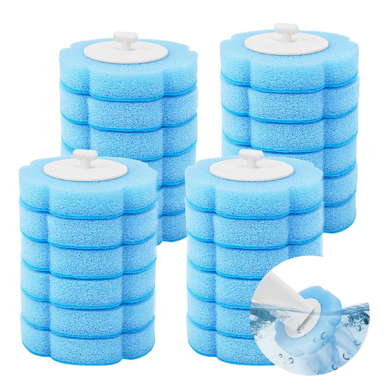 Disposable Toilet Brush with 18PCS Cleaner Refills, Bathroom Bowl Wand Holder Set for Sink Bathtub Wash Basin Mop Pool (Toilet Cleaning Kit)