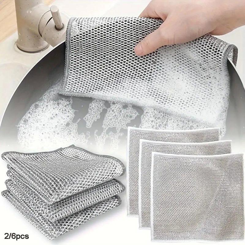 Dishwashing Cloth, Wire Dishwashing Cloth, Kitchen Cleaning Cloth, Durable Cleaning Supplies