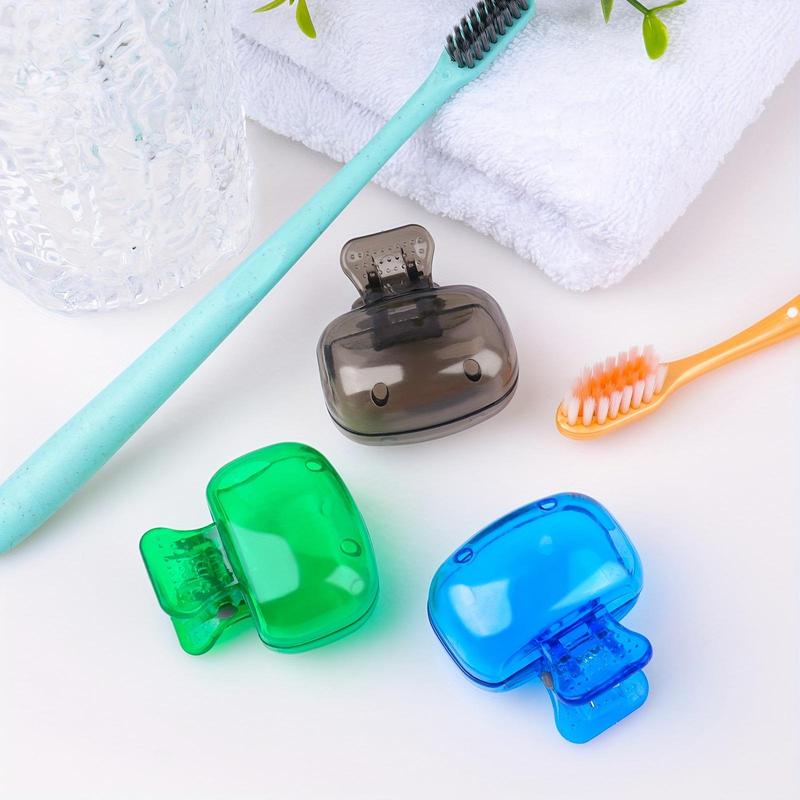 Clear Toothbrush Cover, 6 Counts Mini Toothbrush Protector, Toothbrush Travel Case, Toothbrush Head Cover, Portable Toothbrush Head Protector, without Toothbrush