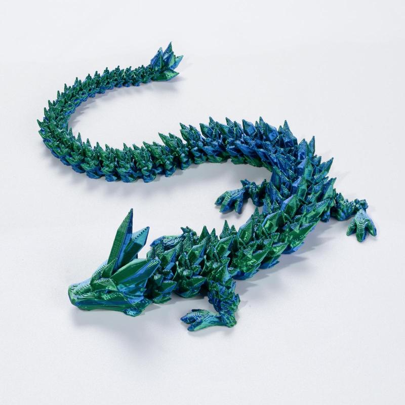 3D Printing Dragon Design Ornaments, Creative Movable Desktop Decoration Craft, Cool Toys, Home Decor Ornament for Desktop, Cool Toy for Men, Teenage Gift, Halloween Gift