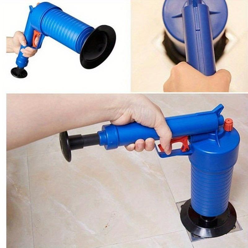 Pressure Drainage Pump with Accessories, Pneumatic Toilet Plunger, Manual Pump Cleaner, Air Pressure Drain Pump Pipe Dredge Tool for Toilet Sink Bathtub