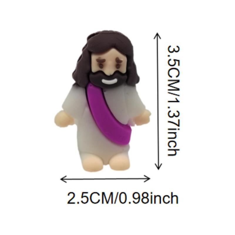 Mini Jesus Statue Toy, 24pcs Cute Mini Statue Toy, Religious Jesus Party Gift Dolls, Little Jesus Statue Gift Toys, Party Supplies