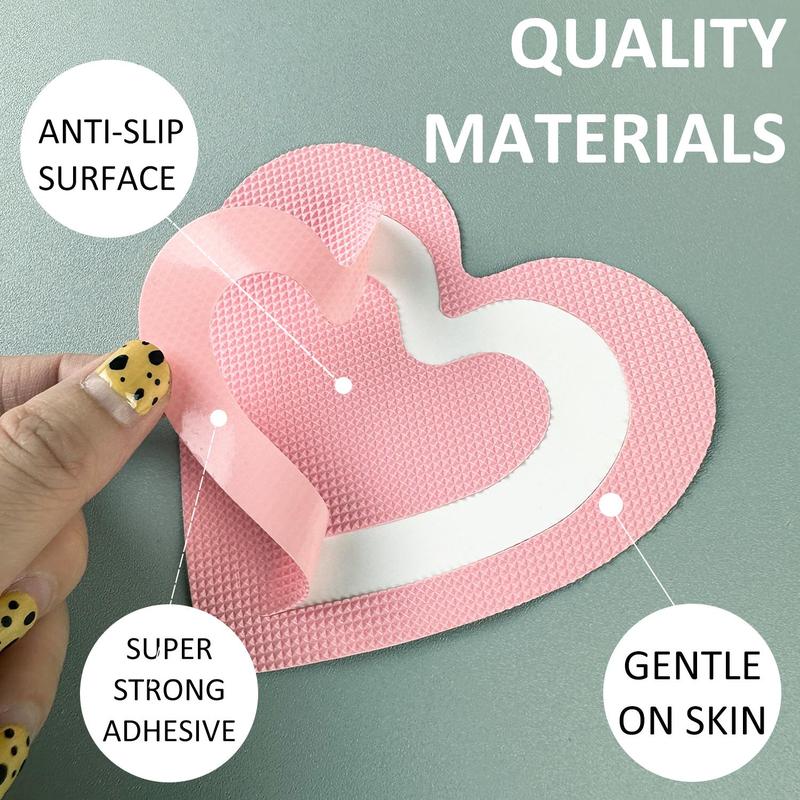 Heart Shape Bathroom Sticker, 30pcs pack Waterproof & Anti-slip Shower Step Sticker, Bathroom Strong Adhesive Tape Decal for Bathtubs, Floor