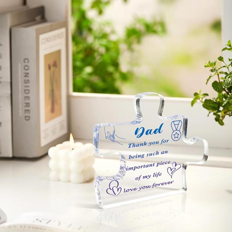 Dad Gifts Christmas Gifts for Dad Fathers Day from Daughter Son Acrylic Plaque Gifts for Dad Dad Gift Ideas Cool Gifts for Dad Step Dad Daddy Gifts Father in Law Gift Dad Birthday Gifts Best Dad Ever Gifts