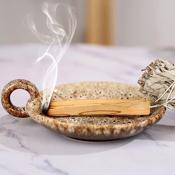 Sage Holder for  (Sage and Santo Palo Not Included), Sage Burner Bowl, Sage Stand, Smudge Bowl, Palo Santo Holder, Incense Holder, Incense Holder for Sticks