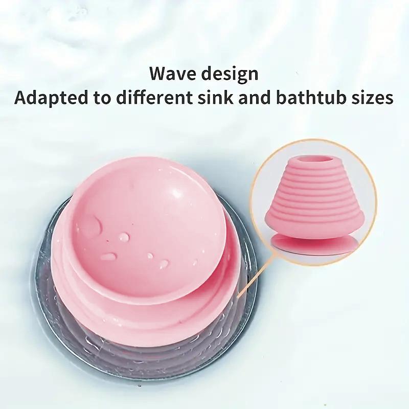 Silicone Bathroom Sink Stopper, Universal Bathroom Shower Drain Stopper, Home Supplies for Bathroom Kitchen