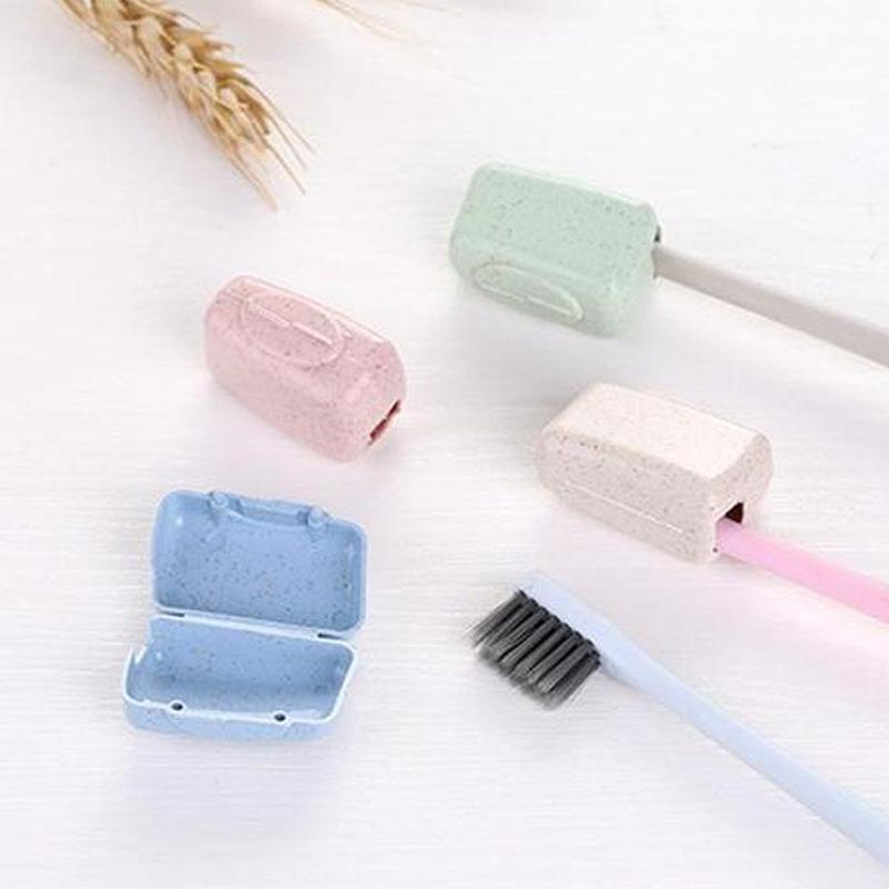 Portable Travel Toothbrush Head Cover, 4 Counts Random Color Toothbrush Storage Protector Cap, Toothbrush Case for Outdoor Camping