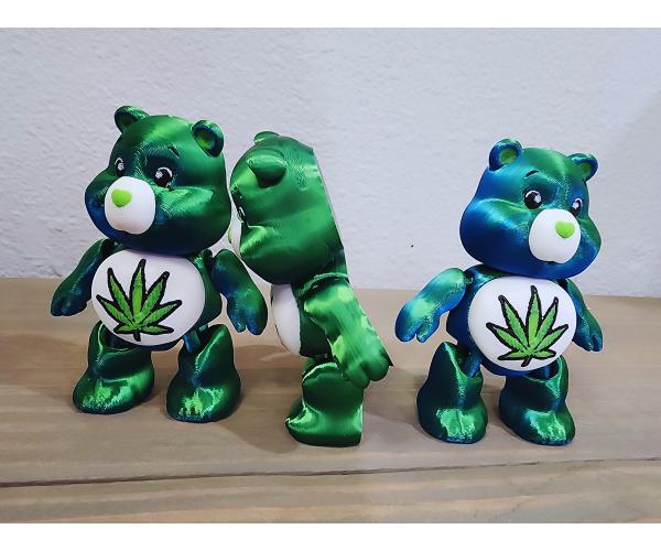 Stoney Care Bear - Marijuana Inspired 3D Printed Decoration