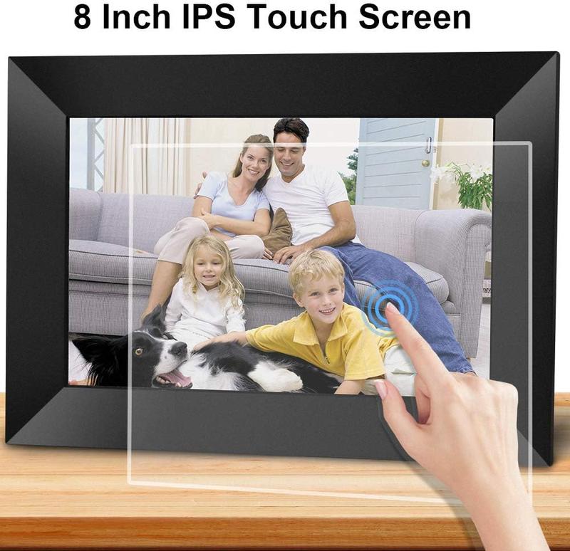 Frameo Digital Picture Frame WiFi Digital Photo Frame, 10.1 inch IPS Screen, Built-in 16GB Storage, Send Pictures and Videos to Digital Frame via Free APP from Anywhere (Black)