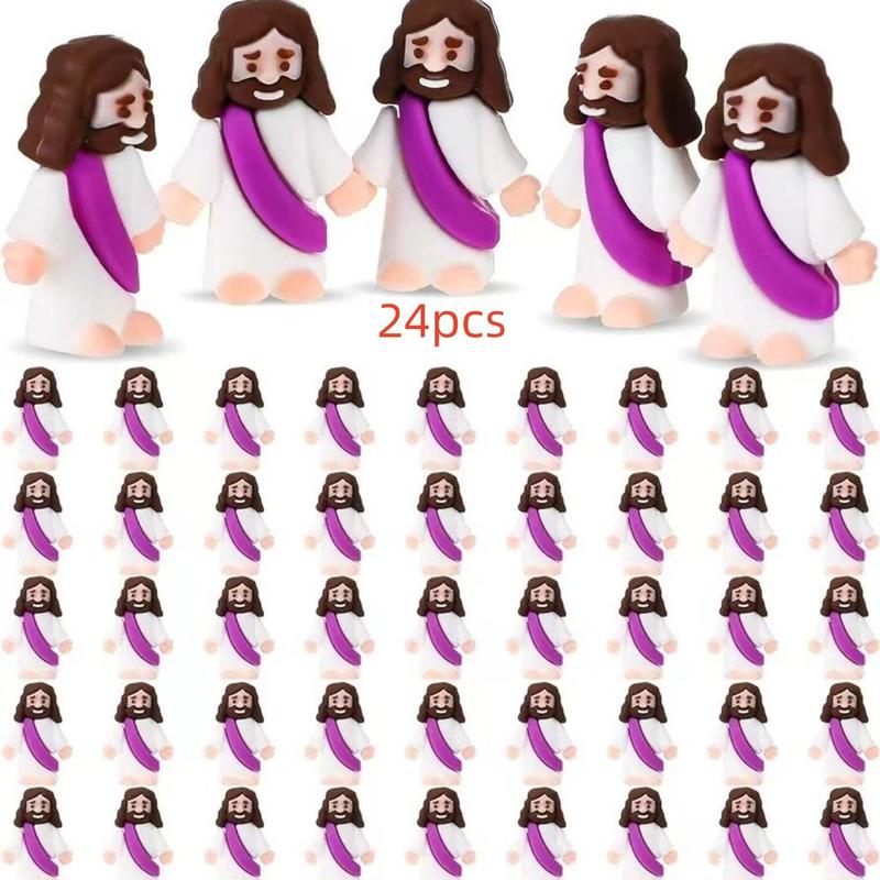 Mini Jesus Statue Toy, 24pcs Cute Mini Statue Toy, Religious Jesus Party Gift Dolls, Little Jesus Statue Gift Toys, Party Supplies