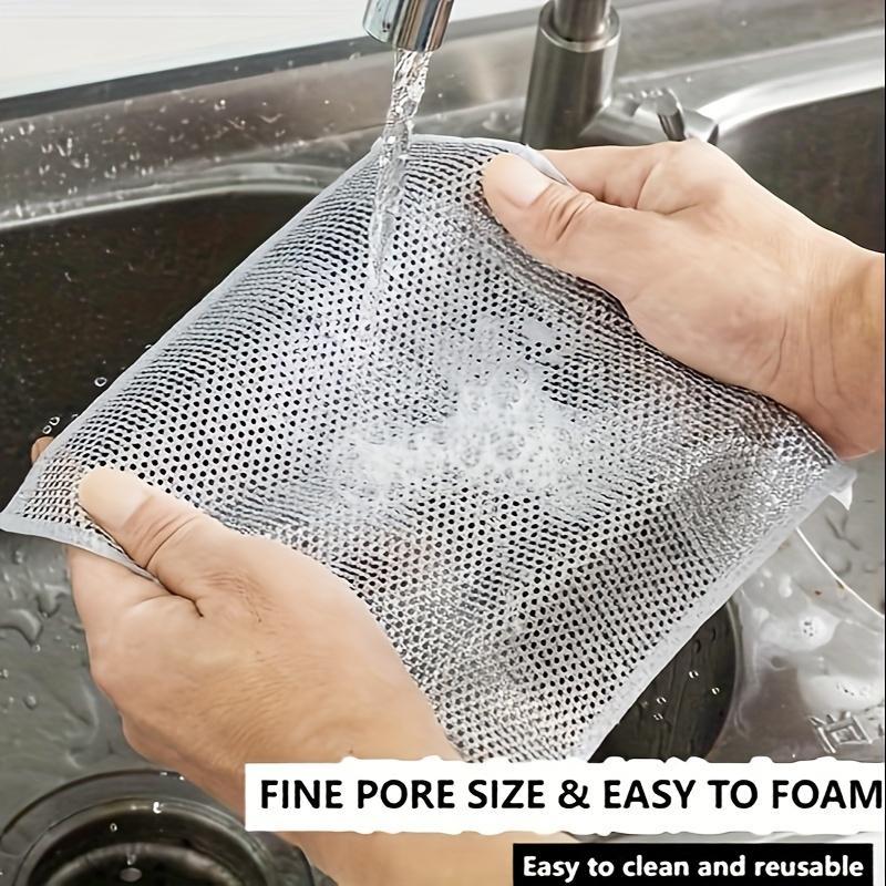 Dishwashing Cloth, Wire Dishwashing Cloth, Kitchen Cleaning Cloth, Durable Cleaning Supplies